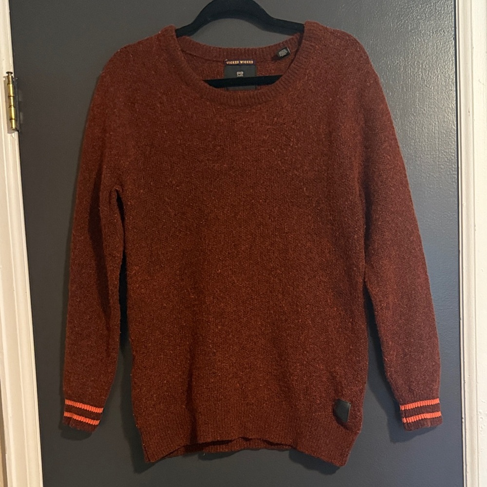 Scotch & Soda Men's Rust Crewneck Sweater